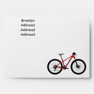 Enveloppe Illustration de la bande dessinée de vélo
