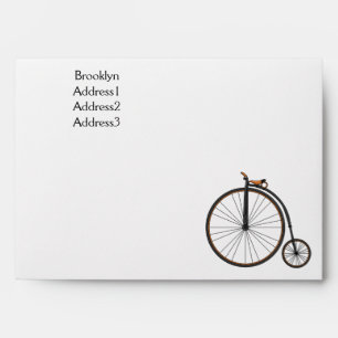 Enveloppe Illustration de la bande dessinée de vélo à grande