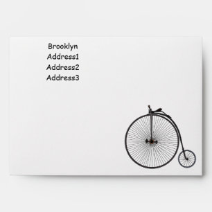 Enveloppe Illustration de la bande dessinée de vélo à grande