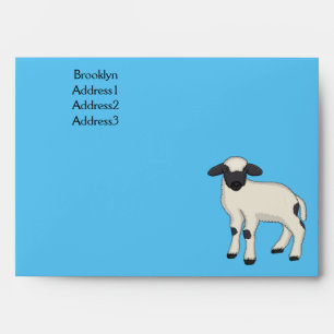 Enveloppe Illustration de la caricature de mouton Valais Bla