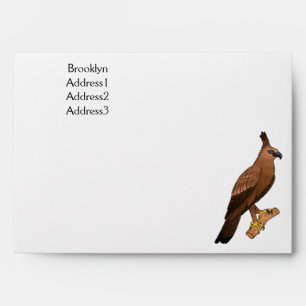 Enveloppe Illustration de l'aigle à faucon de Javan