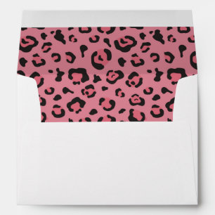 Enveloppe Illustration de l'animal léopard rose