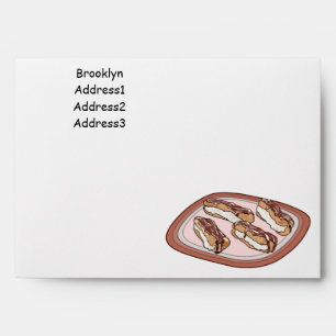 Enveloppe Illustration de l'éclair de chocolat
