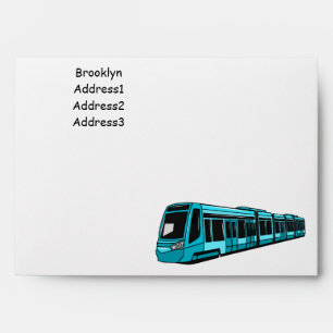 Enveloppe Illustration de locomotive électrique
