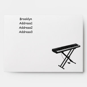 Enveloppe Illustration de piano clavier
