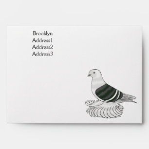 Enveloppe Illustration du pigeon pigeon du Bouclier de Saxon