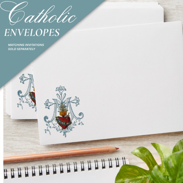 Enveloppe Immaculate Heart of Mary Catholic Religious (Créateur téléchargé)