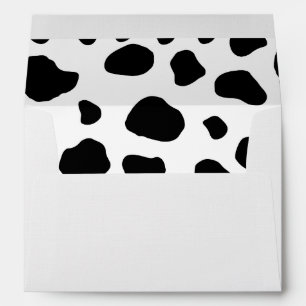 Enveloppe Impression De Vache, Motif De Vache, Spots De Vach
