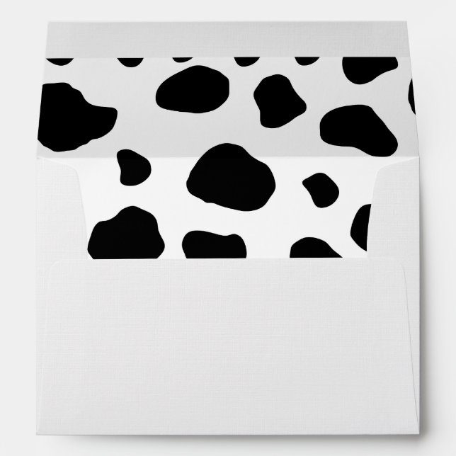 Enveloppe Impression De Vache, Motif De Vache, Spots De Vach (Dos (Bas))