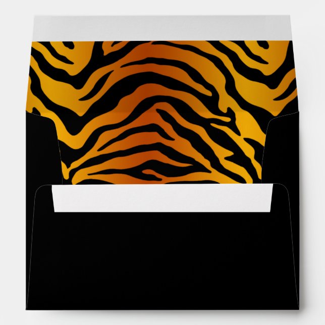 Enveloppe Impression tigre (Dos (Bas))
