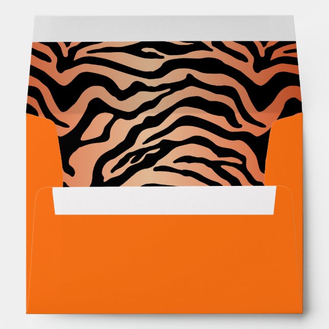 Enveloppe Impression tigre (Dos (Bas))