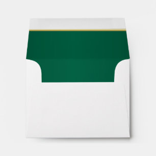 Enveloppe Impression verte foncée