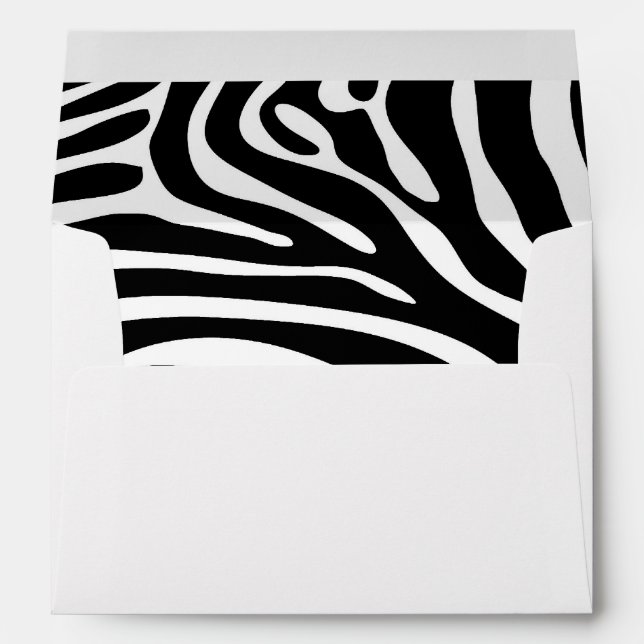 Enveloppe Impression Zebra (Dos (Bas))