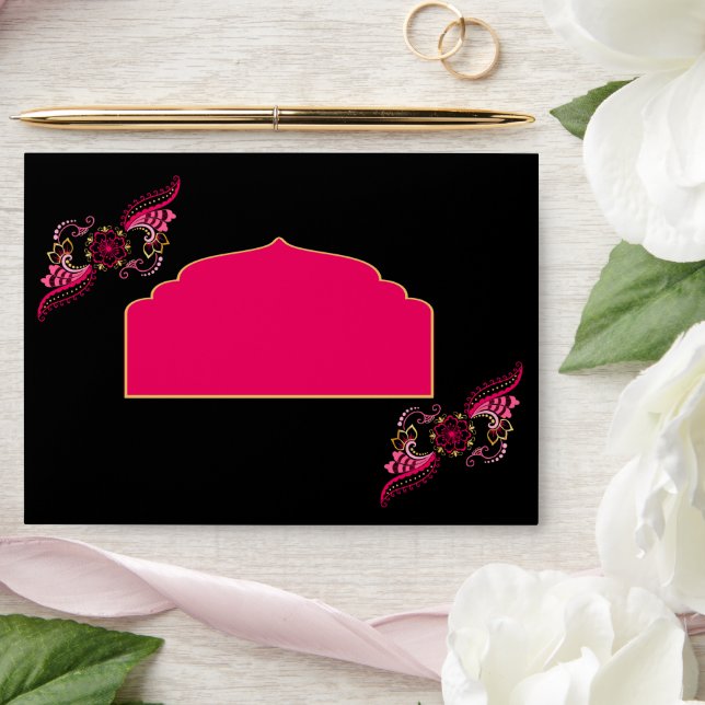 Enveloppe Indien Mehndi Hindu Mangni Diwali et Mariage (Wedding)