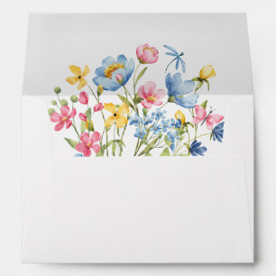 Enveloppe Insertion de Fleurs sauvages de printemps
