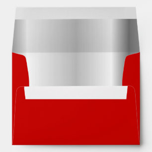 Enveloppe intérieure d'argent rouge