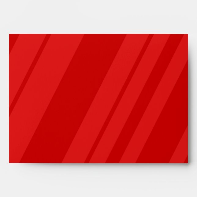 Enveloppe interne 5 x 7 rayée à l'extérieur rouge (Devant)