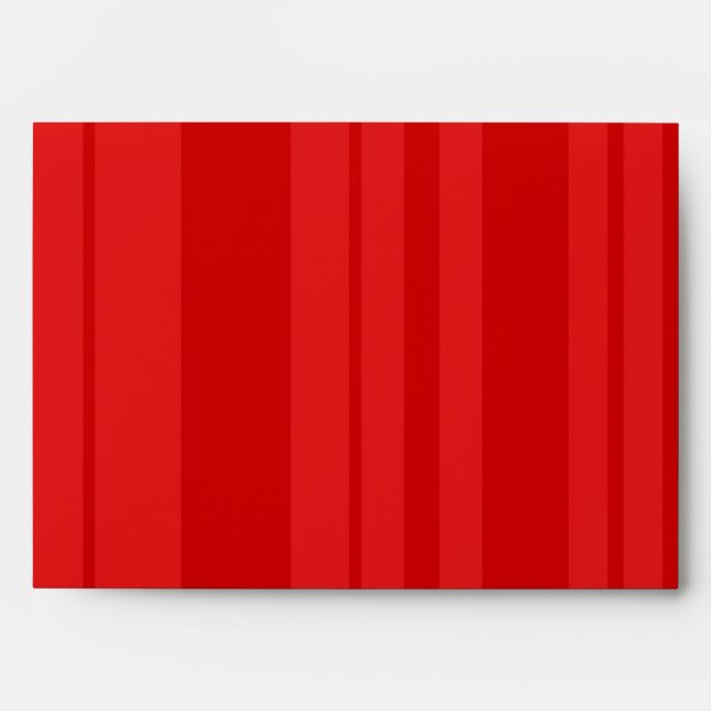 Enveloppe interne 5 x 7 rayée à l'extérieur rouge (Devant)
