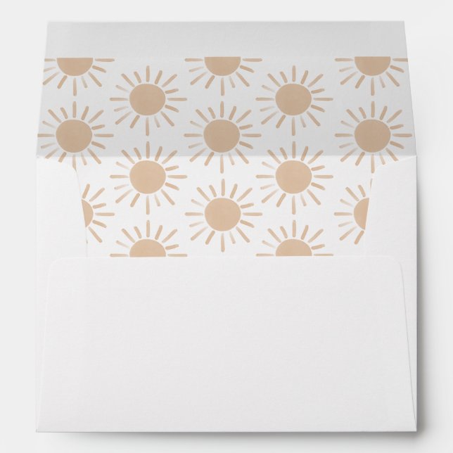 Enveloppe Invitation à la fête d'anniversaire du dimanche (Dos (Bas))