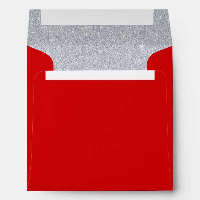 Enveloppe Invitation à l'anniversaire d'Argent et de Ruby Re (Dos (Bas))