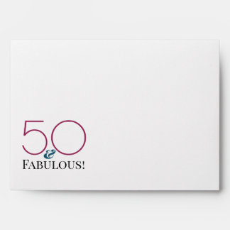 Enveloppe Invitation à une fête d'anniversaire fabuleuse de