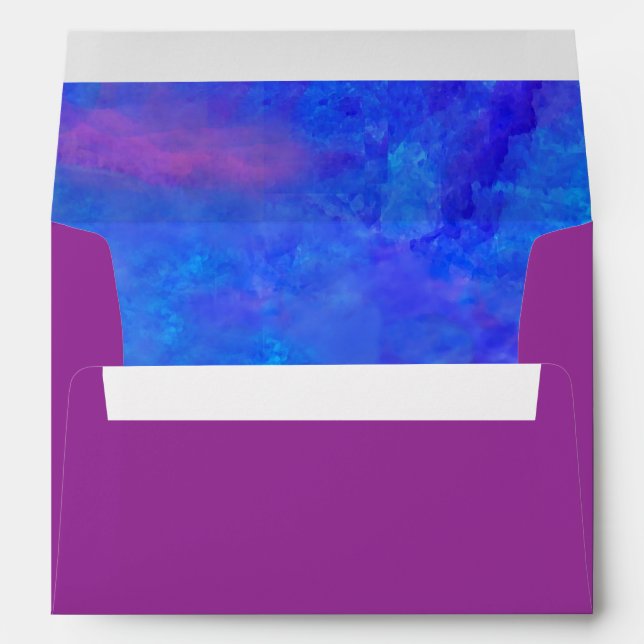 Enveloppe Invitation Bat mitzvah Torah & Tulips (Dos (Bas))