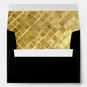 Enveloppe Invitation Black & Gold