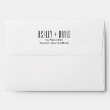 Enveloppe Invitation Chic Moderne