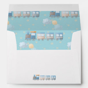 Enveloppe Invitation de la fête d'anniversaire de Choo choo
