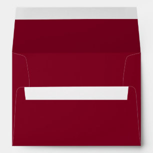 Enveloppe Invitation de mariage simple en bordeaux uni