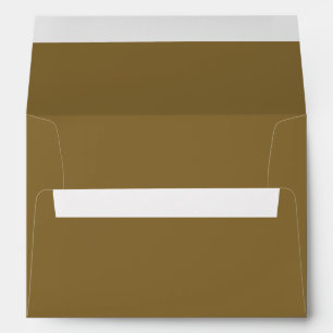Enveloppe Invitation de mariage simple en or
