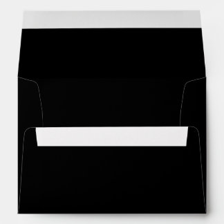 Enveloppe Invitation de mariage simple noire