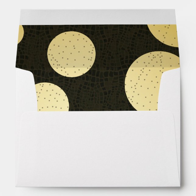 Enveloppe Invitation de style moderne (Dos (Bas))