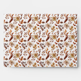 Enveloppe Invitation de Thanksgiving à la Fleur de l'Automne