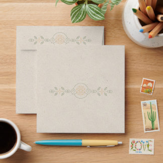 Enveloppe Invitation douce et fantaisiste