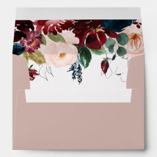 Enveloppe Invitation du Mariage de automne Blush Aquarelle