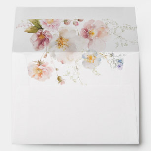 Enveloppe Invitation fleur sauvage Boho Bridal Shower