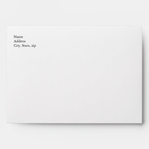 Enveloppe Invitation Jaune et Blanche