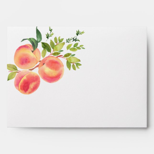 Enveloppe Invitation Peach Watercolor (Devant)