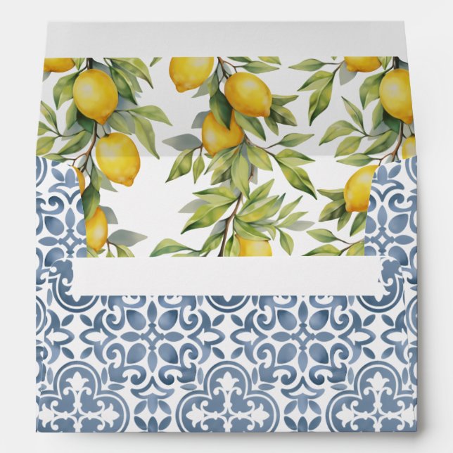 Enveloppe Italien Amalfi Mariage à thème (Dos (Bas))