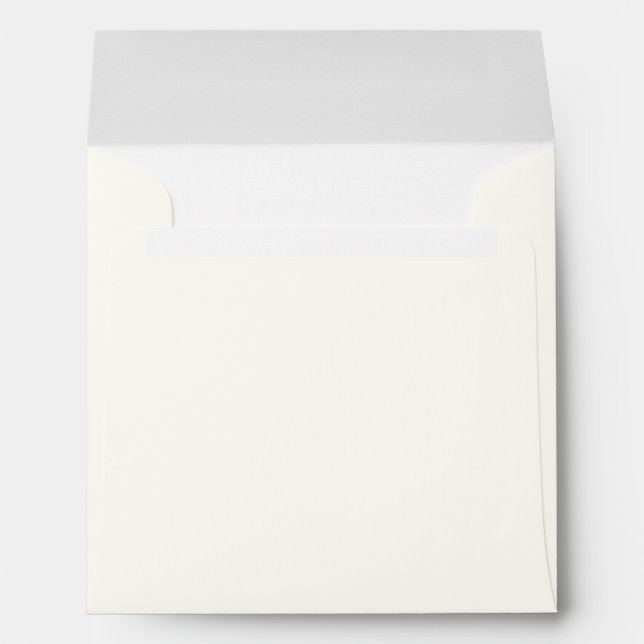 Enveloppe Ivoire | Faire-part de mariage Carré chic (Dos (Bas))