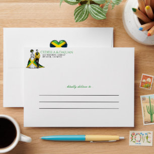Enveloppe Jamaïque Mariage couple