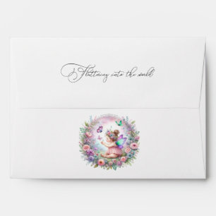 Enveloppe Jardin de Fées & Papillon Flutter Love Baby Shower