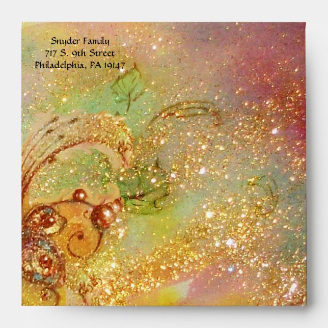 Enveloppe JARDIN DES OMBRES PERDUES Anniversaire Fête 2 (Devant)