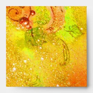 Enveloppe JARDIN DES OMBRES PERDUES Jaune brun vert