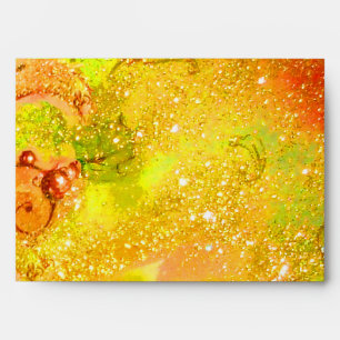 Enveloppe JARDIN DES OMBRES PERDUES jaune rouge brun vert