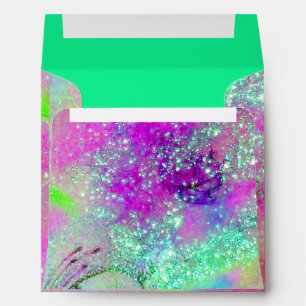 Enveloppe JARDIN DES OMBRES PERDUES Turquoise Bleu Vert Pour