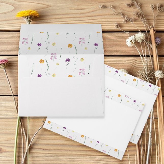 Enveloppe Jardin Fairy Romantique Mariage Floral (Créateur téléchargé)