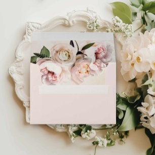 Enveloppe Jardin Floral Rose Lavande Enterrement de Vie de J
