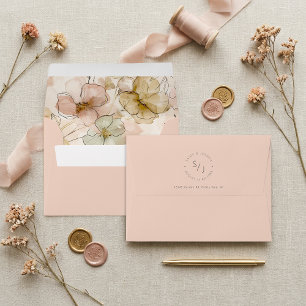 Enveloppe Jardin Lavé par le Soleil Blush ID1283